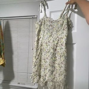 Cute short flower pattern dress